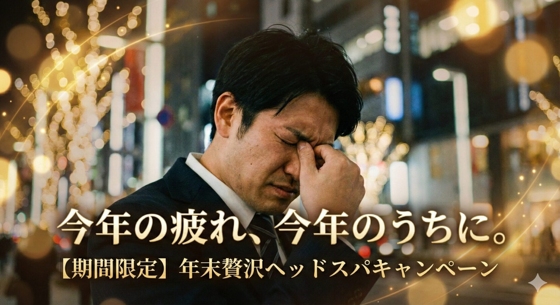 【2025年・年末キャンペーン】今年の疲れは今年のうちに。贅沢ヘッドスパで「頭」と「心」をリセットしませんか？