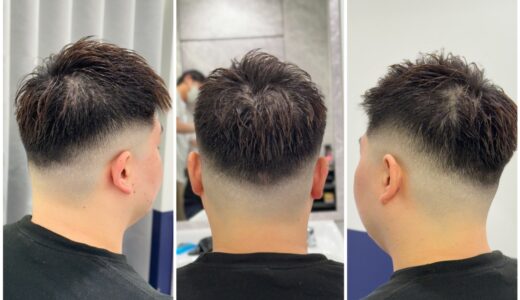 フェードカットと眉毛を整えた施術例｜顔剃りとの組み合わせ